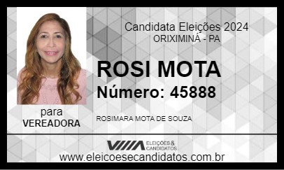 Candidato ROSI MOTA 2024 - ORIXIMINÁ - Eleições