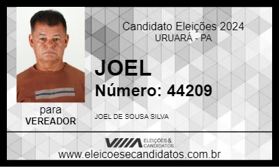 Candidato JOEL 2024 - URUARÁ - Eleições