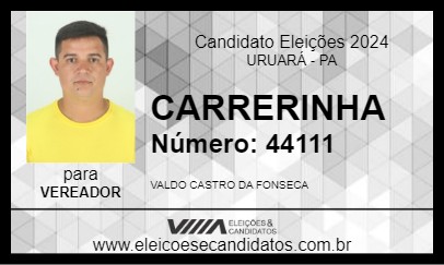 Candidato CARRERINHA 2024 - URUARÁ - Eleições