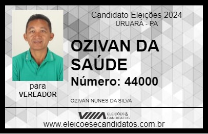 Candidato OZIVAN DA SAÚDE 2024 - URUARÁ - Eleições