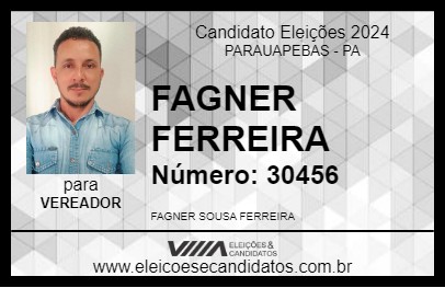 Candidato FAGNER FERREIRA 2024 - PARAUAPEBAS - Eleições