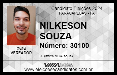 Candidato NILKESON SOUZA 2024 - PARAUAPEBAS - Eleições