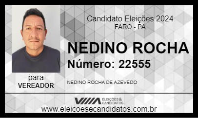 Candidato NEDINO ROCHA 2024 - FARO - Eleições