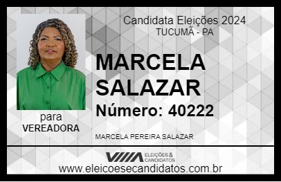 Candidato MARCELA SALAZAR 2024 - TUCUMÃ - Eleições