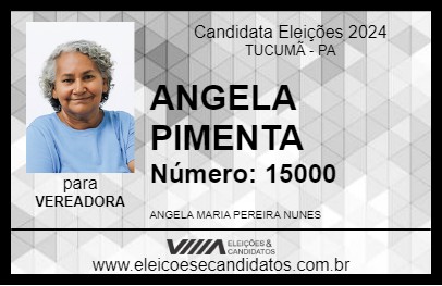 Candidato ANGELA PIMENTA 2024 - TUCUMÃ - Eleições