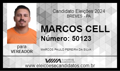 Candidato MARCOS CELL 2024 - BREVES - Eleições