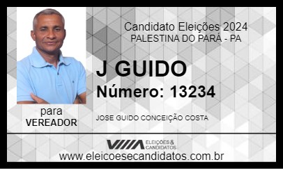 Candidato J GUIDO 2024 - PALESTINA DO PARÁ - Eleições