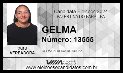 Candidato GELMA 2024 - PALESTINA DO PARÁ - Eleições