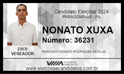 Candidato NONATO XUXA 2024 - PARAGOMINAS - Eleições