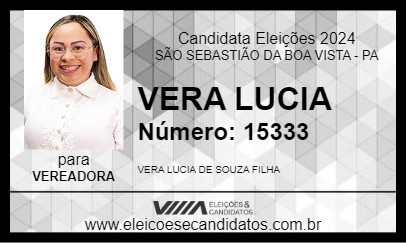 Candidato VERA LUCIA 2024 - SÃO SEBASTIÃO DA BOA VISTA - Eleições