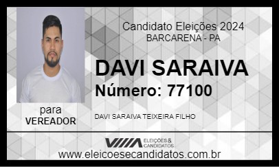 Candidato DAVI SARAIVA 2024 - BARCARENA - Eleições