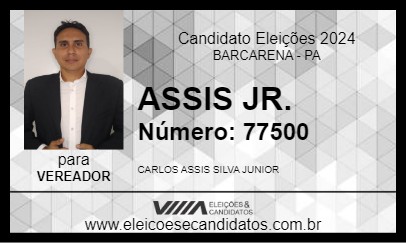 Candidato ASSIS JR. 2024 - BARCARENA - Eleições