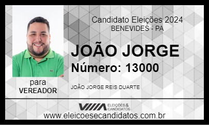 Candidato JOÃO JORGE 2024 - BENEVIDES - Eleições