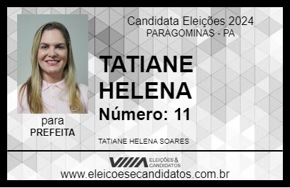 Candidato TATIANE HELENA 2024 - PARAGOMINAS - Eleições