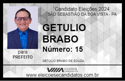 Candidato GETULIO BRABO 2024 - SÃO SEBASTIÃO DA BOA VISTA - Eleições