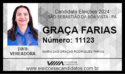 Candidato GRAÇA FARIAS 2024 - SÃO SEBASTIÃO DA BOA VISTA - Eleições