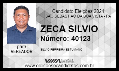 Candidato ZECA SILVIO 2024 - SÃO SEBASTIÃO DA BOA VISTA - Eleições