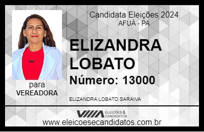 Candidato ELIZANDRA LOBATO 2024 - AFUÁ - Eleições