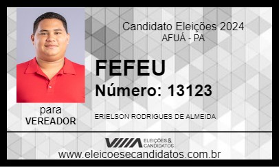 Candidato FEFEU 2024 - AFUÁ - Eleições