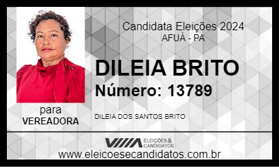 Candidato DILEIA BRITO 2024 - AFUÁ - Eleições