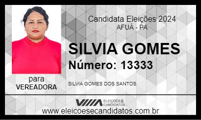 Candidato SILVIA GOMES 2024 - AFUÁ - Eleições