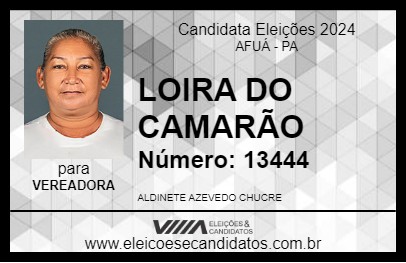 Candidato LOIRA DO CAMARÃO 2024 - AFUÁ - Eleições