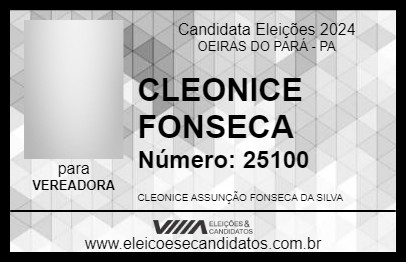 Candidato CLEONICE FONSECA 2024 - OEIRAS DO PARÁ - Eleições