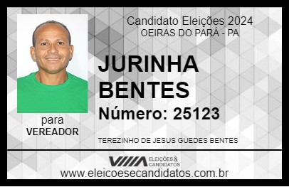 Candidato JURINHA BENTES 2024 - OEIRAS DO PARÁ - Eleições