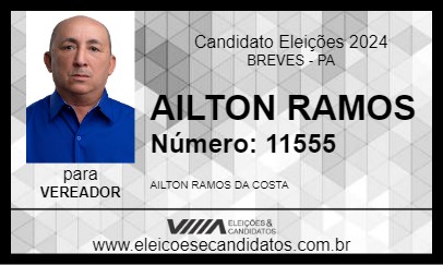 Candidato AILTON RAMOS 2024 - BREVES - Eleições