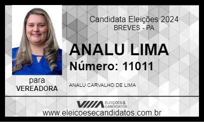 Candidato ANALU LIMA 2024 - BREVES - Eleições