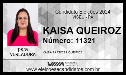 Candidato KAISA QUEIROZ 2024 - VISEU - Eleições