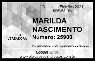 Candidato MARILDA NASCIMENTO 2024 - BREVES - Eleições