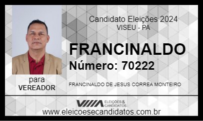 Candidato FRANCINALDO 2024 - VISEU - Eleições