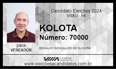 Candidato KOLOTA 2024 - VISEU - Eleições