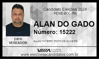 Candidato ALLAN DO GADO 2024 - PEIXE-BOI - Eleições