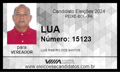 Candidato LUA 2024 - PEIXE-BOI - Eleições