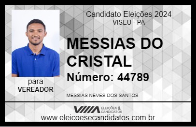 Candidato MESSIAS DO CRISTAL 2024 - VISEU - Eleições