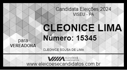 Candidato CLEONICE LIMA 2024 - VISEU - Eleições