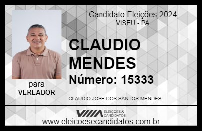 Candidato CLAUDIO MENDES 2024 - VISEU - Eleições