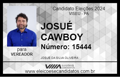 Candidato JOSUÉ CAWBOY 2024 - VISEU - Eleições