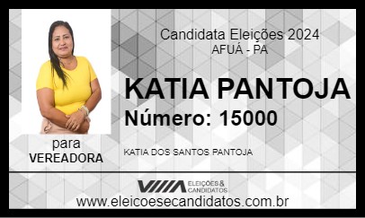 Candidato KATIA PANTOJA 2024 - AFUÁ - Eleições