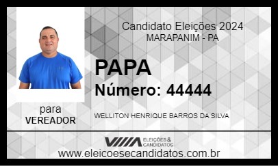 Candidato PAPA 2024 - MARAPANIM - Eleições