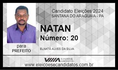 Candidato NATAN 2024 - SANTANA DO ARAGUAIA - Eleições