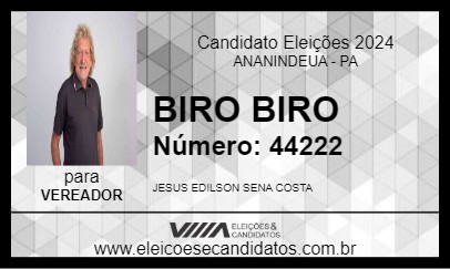 Candidato BIRO BIRO 2024 - ANANINDEUA - Eleições