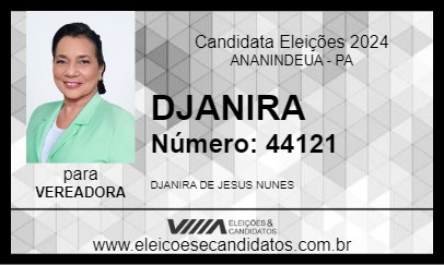 Candidato DJANIRA 2024 - ANANINDEUA - Eleições