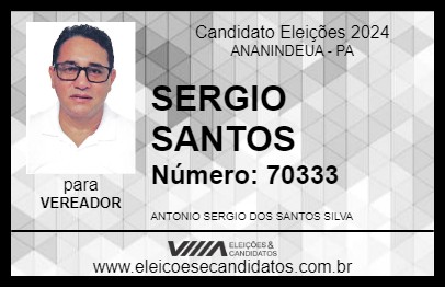 Candidato SERGIO SANTOS 2024 - ANANINDEUA - Eleições