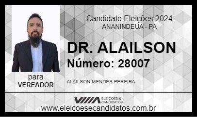 Candidato DR. ALAILSON 2024 - ANANINDEUA - Eleições