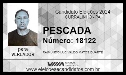 Candidato PESCADA 2024 - CURRALINHO - Eleições