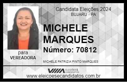 Candidato MICHELE MARQUES 2024 - BUJARU - Eleições