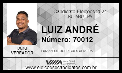 Candidato LUIZ ANDRÉ 2024 - BUJARU - Eleições